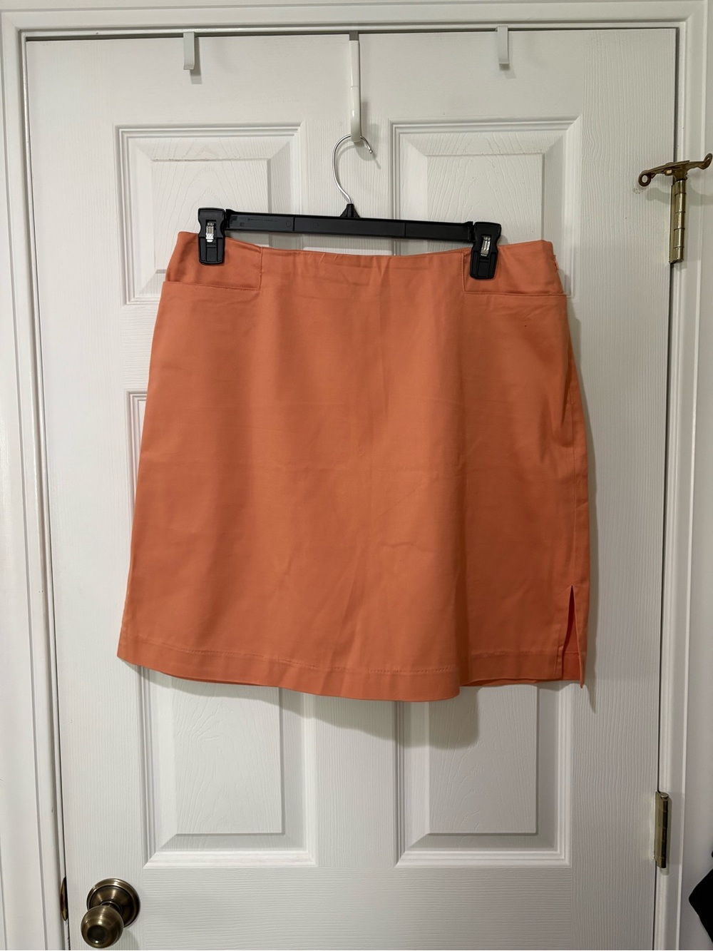Geoffrey Beene Coral-Orange Mini Skirt